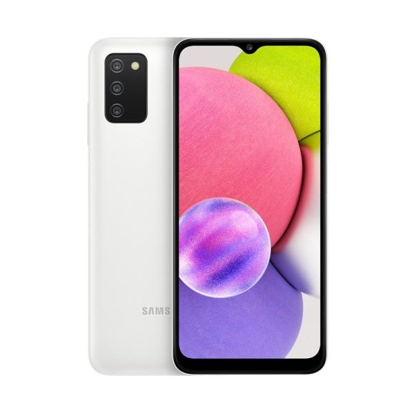 رنگ سفید گوشی موبایل سامسونگ مدل Galaxy A03s دو سیم کارت ظرفیت 32/3 گیگابایت
