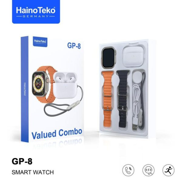 ساعت هوشمند هاینو تکو مدل valued combo GP-8 به همراه هندزفری بی سیم